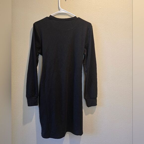 English Factory Long Sleeved Black Sweater Dress Sz M NWT - Picture 3 of 3